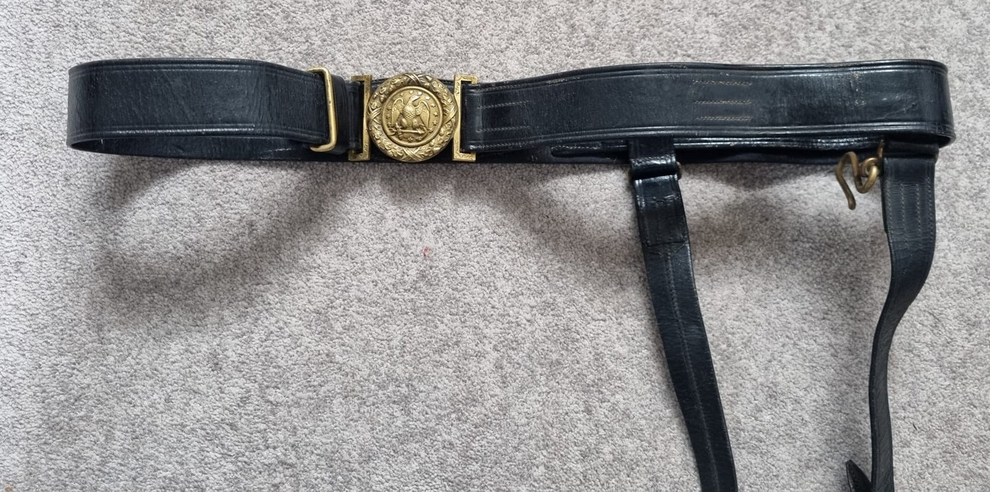 SOLD! Indian Wars (1880s) US Navy Officer's Bicorne and Belt, With Tin