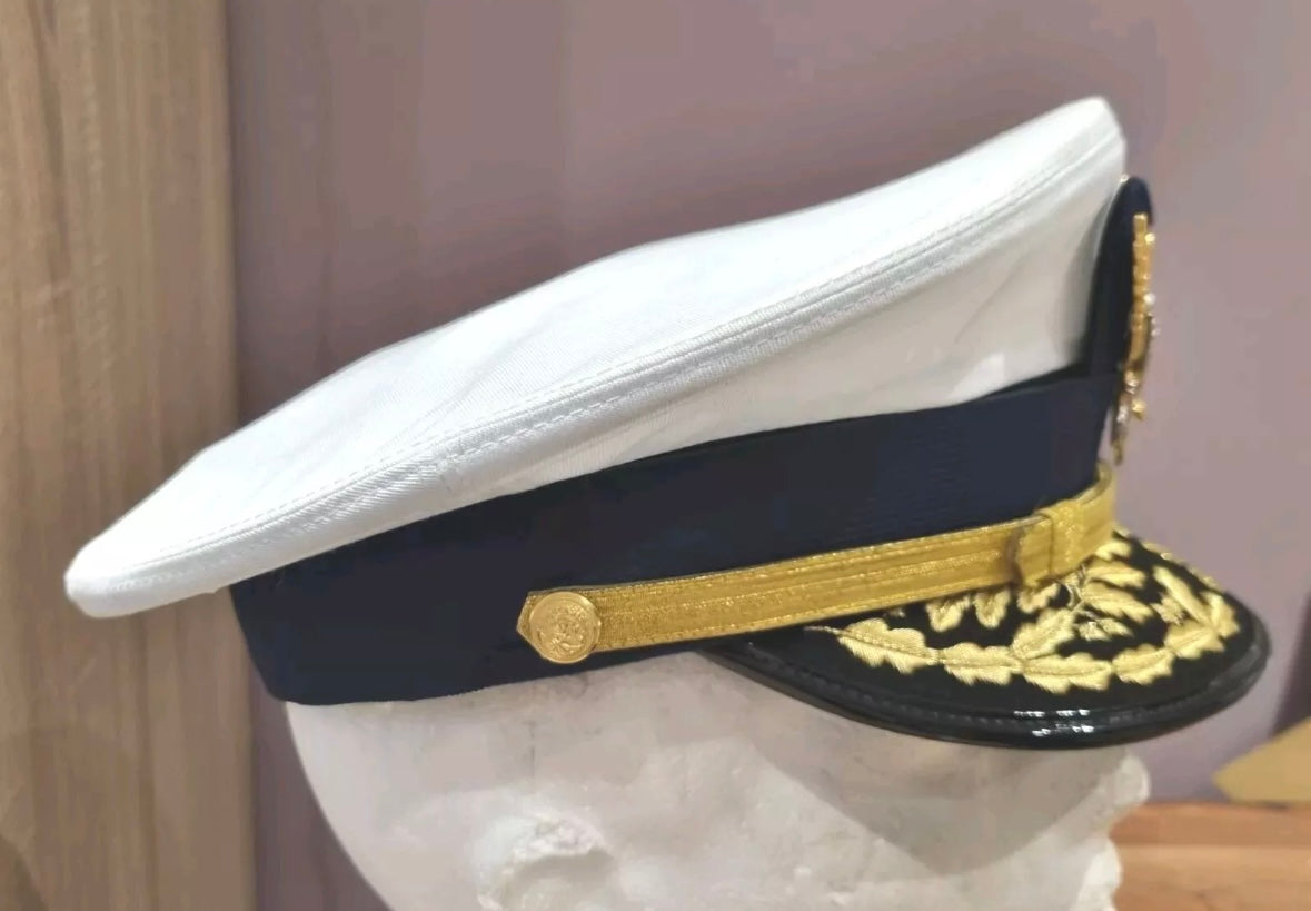 SOLD! Post War US Navy Admiral’s Summer Visor Cap