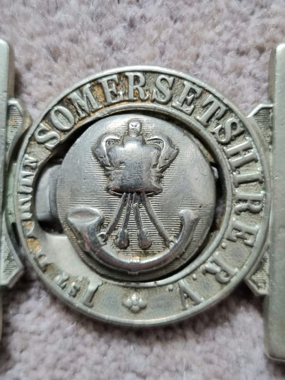 Pre 1881 Victorian 1st Somersetshire Rifle Volunteers Belt Buckle