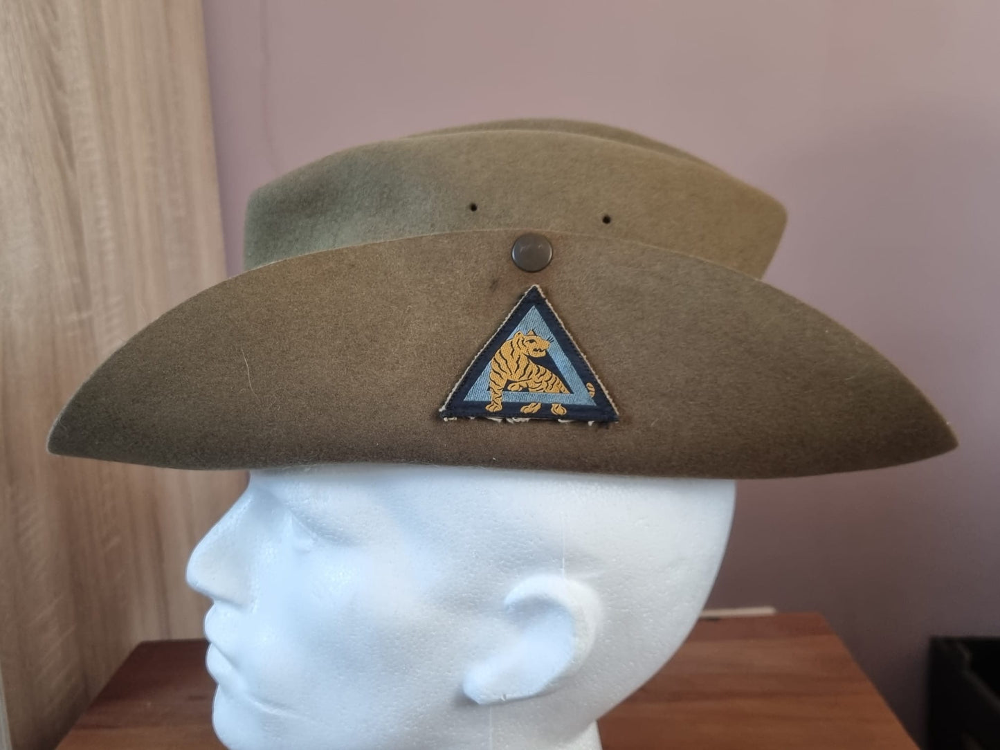 WW2 26th Indian Division Slouch Hat, Dated 1943