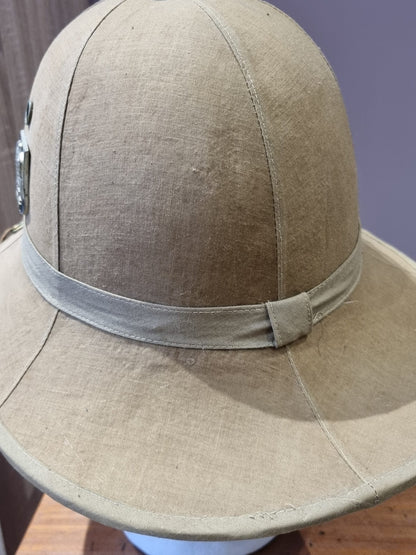 WW2 German Army Badged M35 Italian Pith Helmet (Composite)