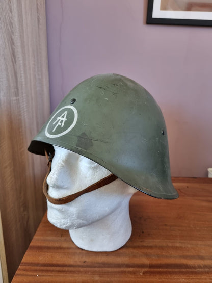 SOLD! WW2 Danish M23/41 Helmet for a Civil Defence Academy