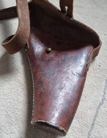 SOLD! Rare WW2 British Army Flare Gun Holster and Shoulder Strap