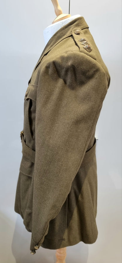 SOLD! WW2 British Army Captain’s Jacket and Sam Browne Belt, Dated 1939