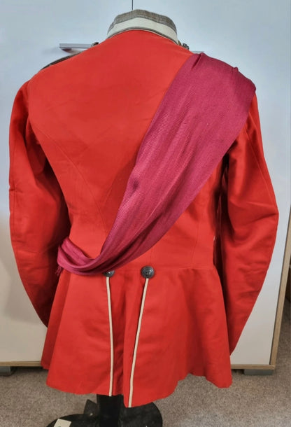 SOLD! Superb 1880 Victorian 3rd Durham Fusiliers Scarlet Tunic & Sash