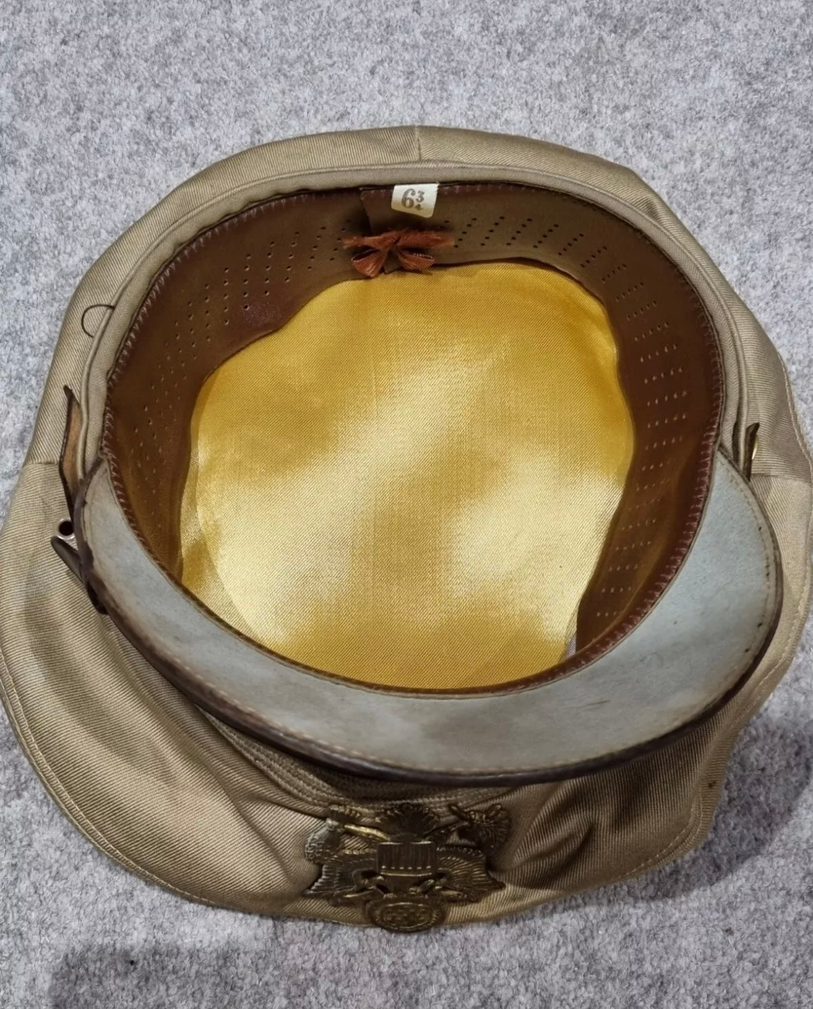 SOLD! WW2 US Army Air Corps Officer’s Summer Visor Cap