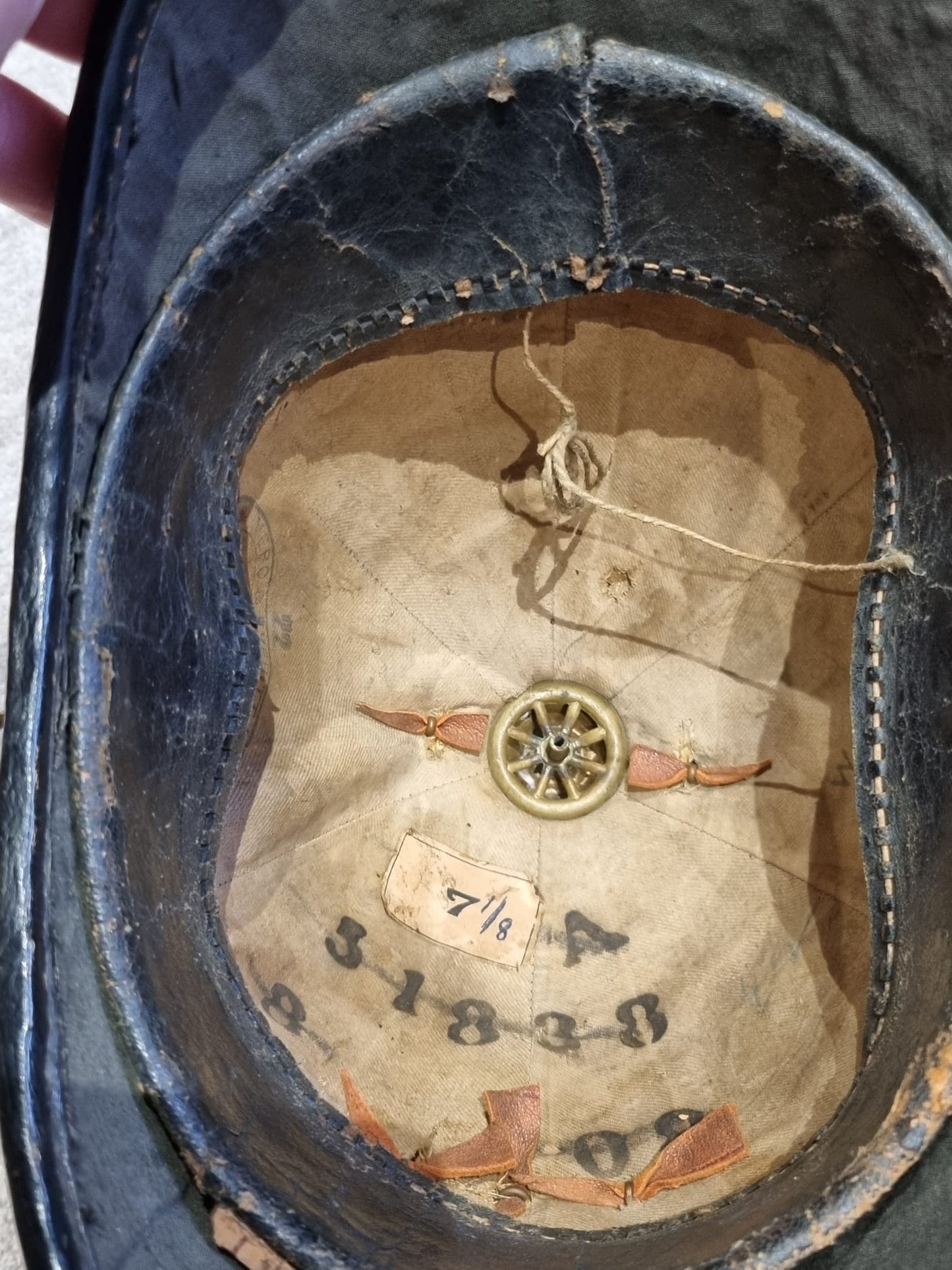 Pre WW1 (Edwardian) East Surrey Regiment Enlisted Man's Home Service Helmet, Dated 1907