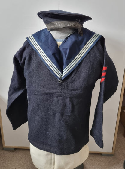 WW2 Era Royal Fleet Reserve Sailors Full Uniform & Ratings Cap