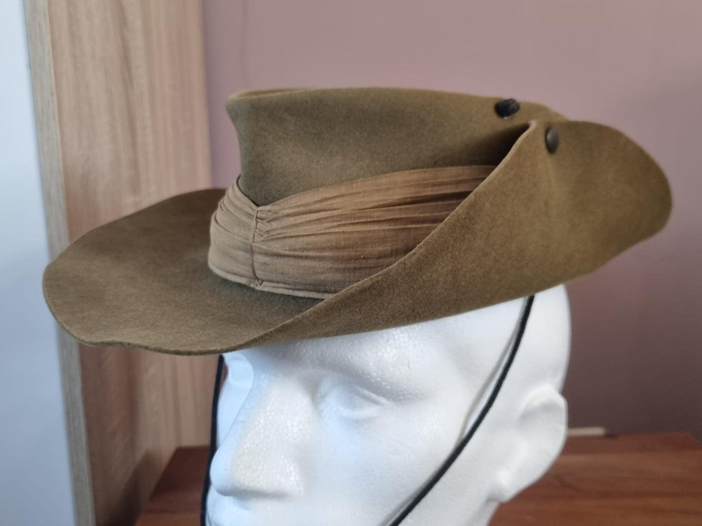 WW2 Royal Australian Air Force (RAAF) Slouch Hat, Dated 1943