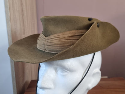 WW2 Royal Australian Air Force (RAAF) Slouch Hat, Dated 1943