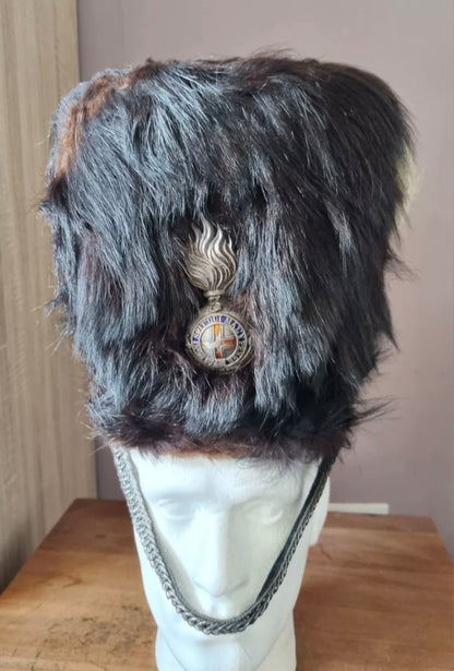 SOLD! Pre-1881 Victorian Bearskin for the 3rd Militia Battalion, Durham Fusiliers, with Tin