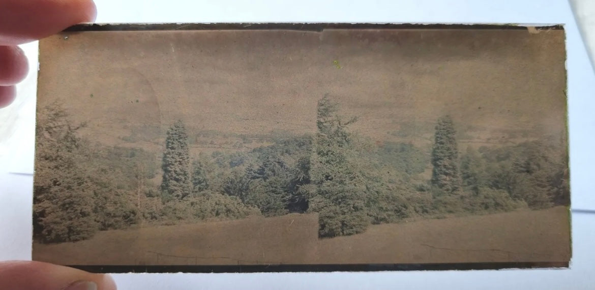 Large Collection of WW1 Era Civilian Glass Stereoview Slides - 105 in Total