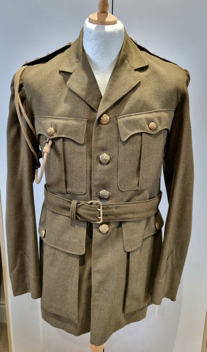 SOLD! WW2 British Army Captain’s Jacket and Sam Browne Belt, Dated 1939