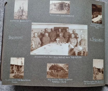 SOLD! Rare WW1 1915 German Eastern Front Photo Album 146 Photos + Ausweis