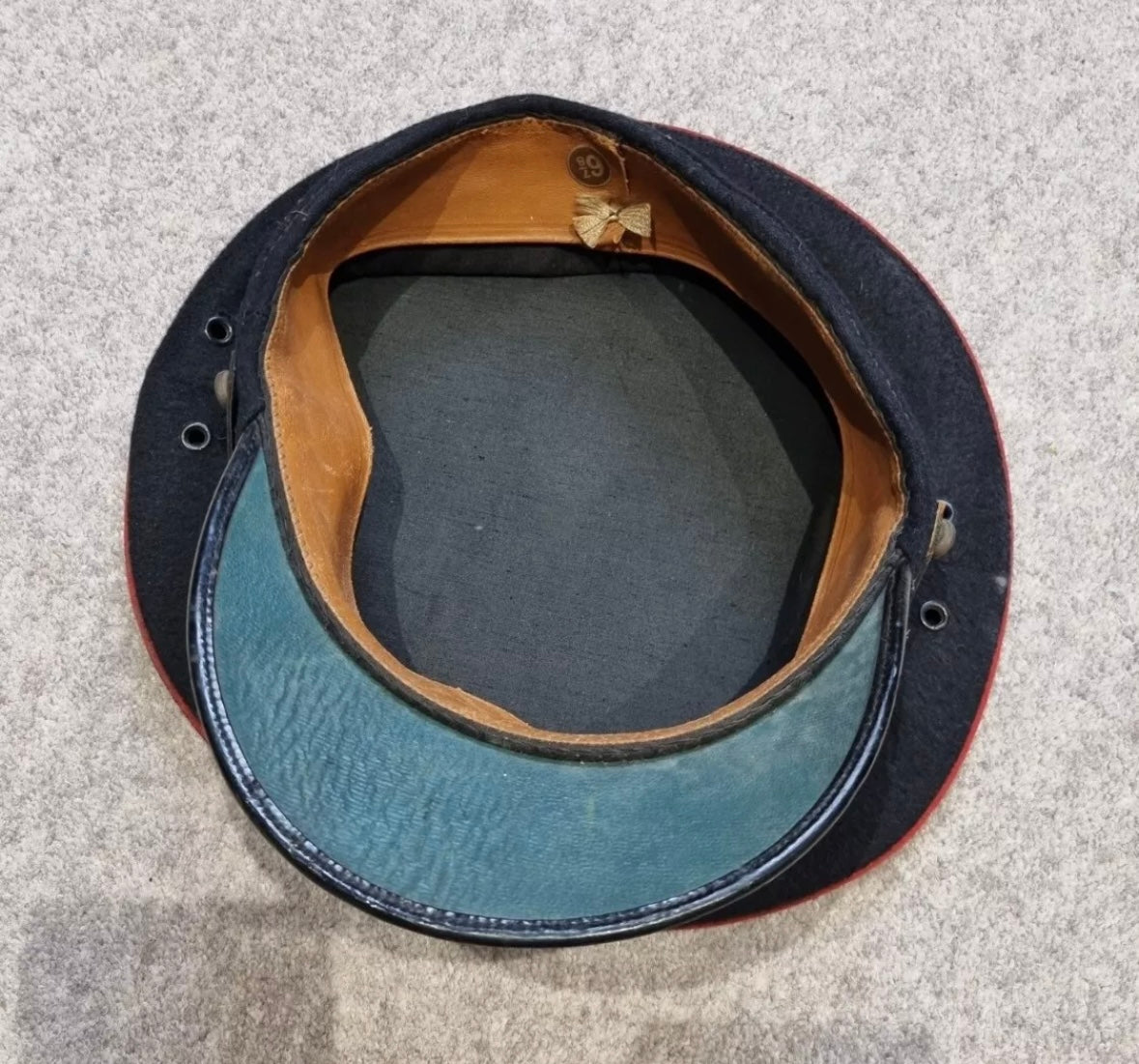 SOLD! WW1 to 1920s British Army (Royal Engineers) Dress Visor Cap