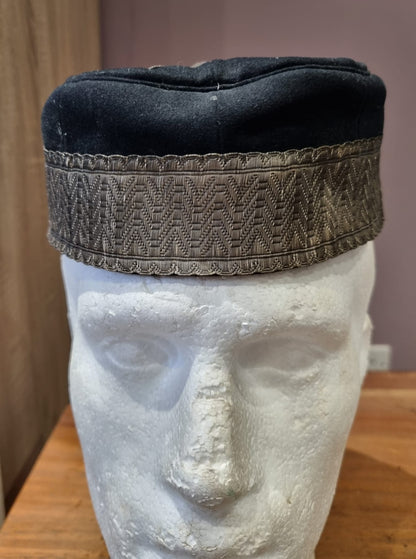 Victorian British Army Volunteer Artillery Pill Box Hat, With Chinstrap