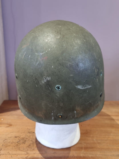 SOLD! WW2 US Army M1 Helmet, Fixed Bail, Front Seam & Firestone Liner Set