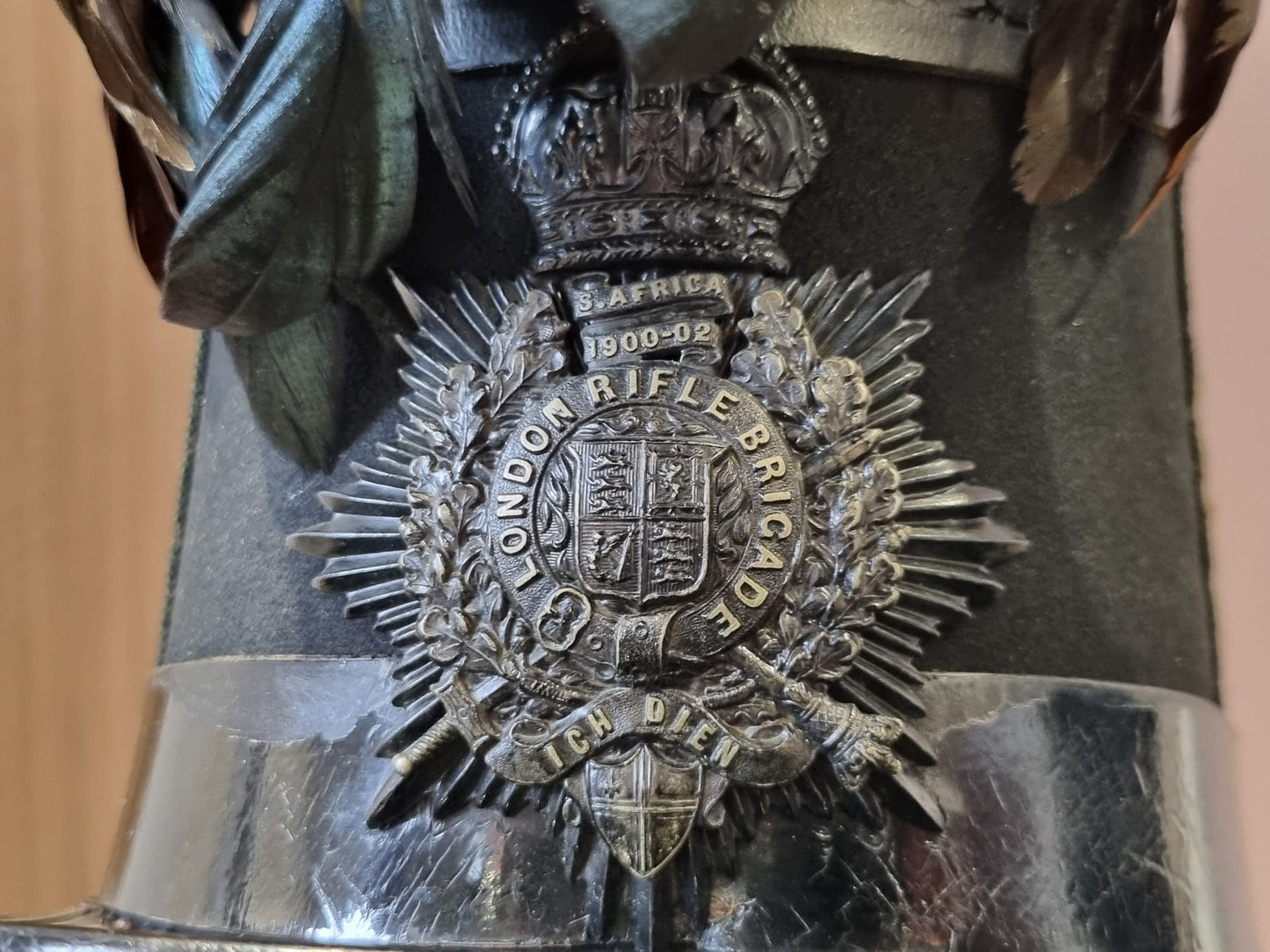 Pre WW1 (Edwardian) 5th London Rifle Brigade Shako, With Tin