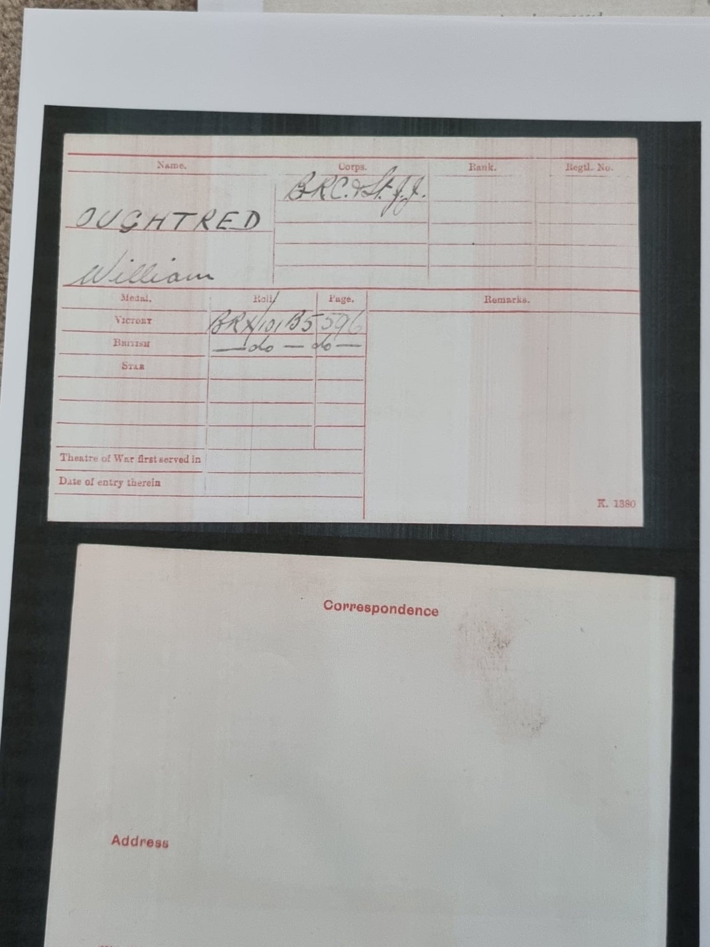 SOLD! WW1 and WW2 British Medal Set to Father & Son William Oughtred Red Cross (WW1) & Captain Eric Oughtred, 1/5th Manchester Regt (WW1 and WW2)