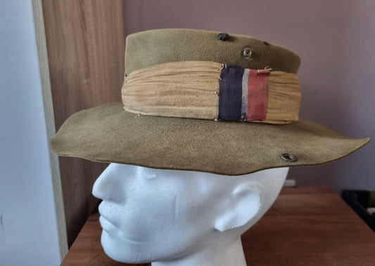WW2 Royal Australian Air Force (RAAF) Slouch Hat, Dated 1943