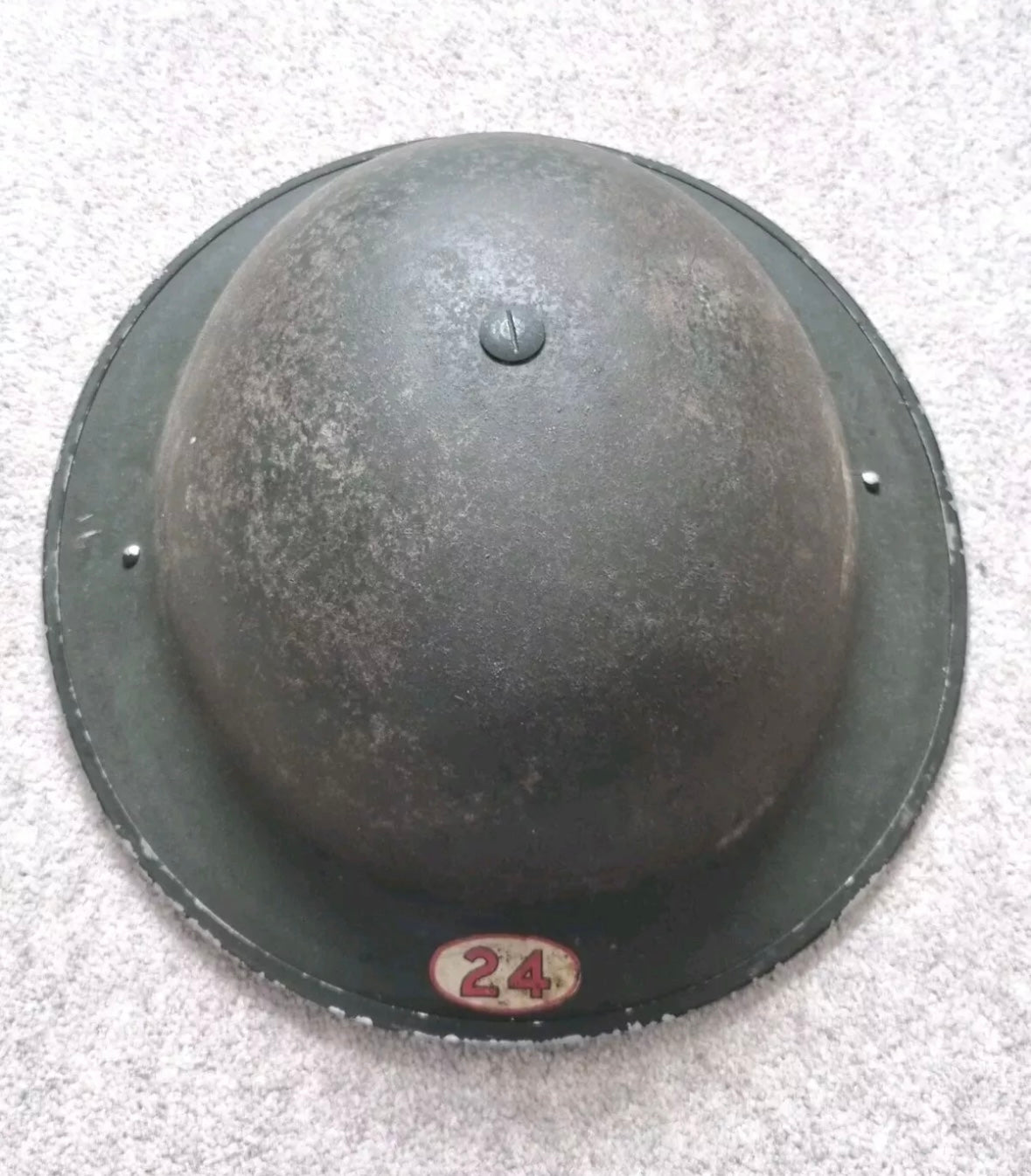 SOLD! Early WW2 NFS MK2 ‘Brodie’ Helmet. For 24 Division (Birmingham)