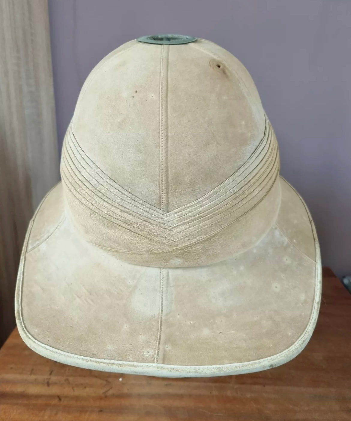 Rare Boer War British Army Officer's Wolseley Pattern Pith Helmet