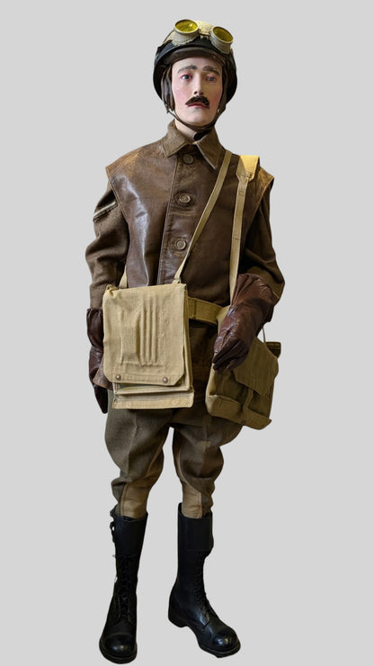 WW2 British Army Dispatch Rider Uniform Webbing Equipment Helmet Set