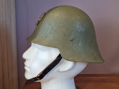 SOLD! WW2 Spanish M26 ‘Con ala’ Helmet with Francoist Badge