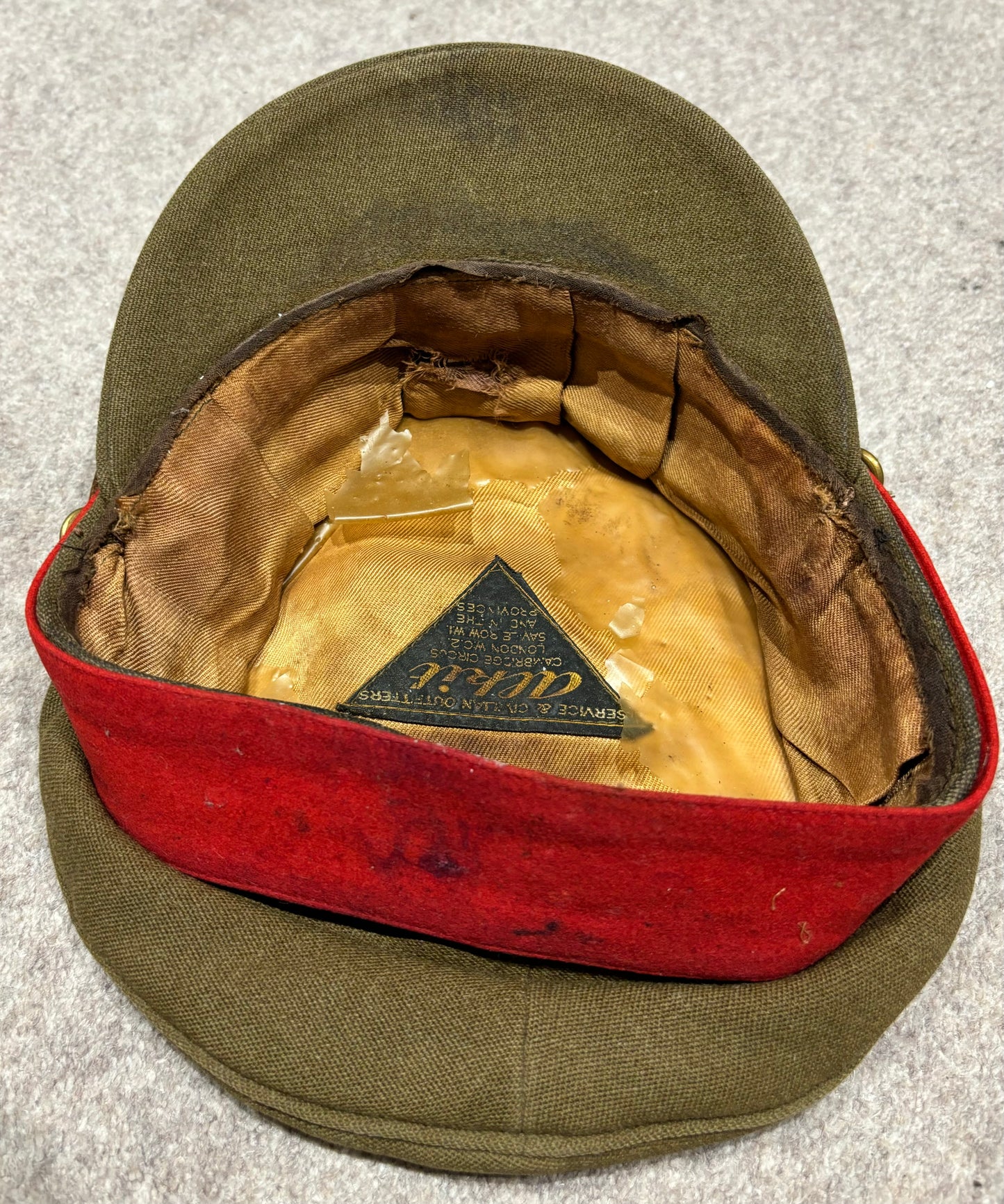 Interwar to WW2 British Army General’s Visor Cap