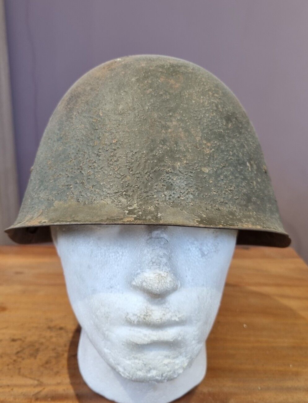 SOLD! WW2 Polish Wz31 'Salamandra' Relic Helmet. RARE!