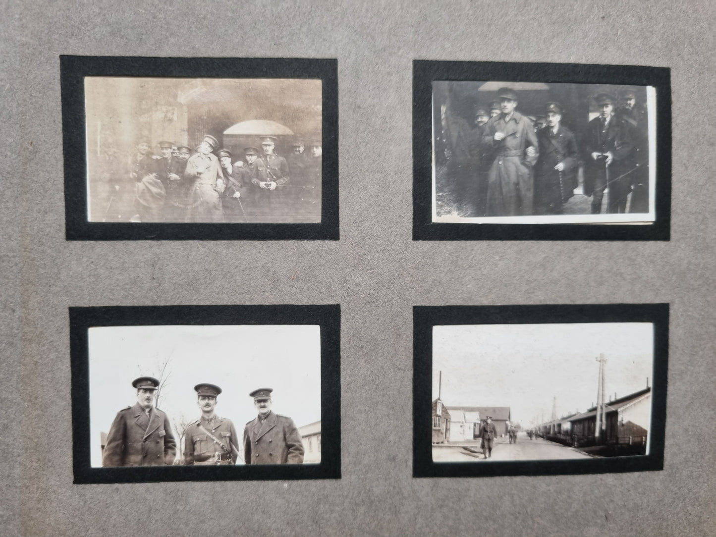 Extremely Rare WW1 Sherwood Foresters 2 Private Photo Albums & Swagger Stick
