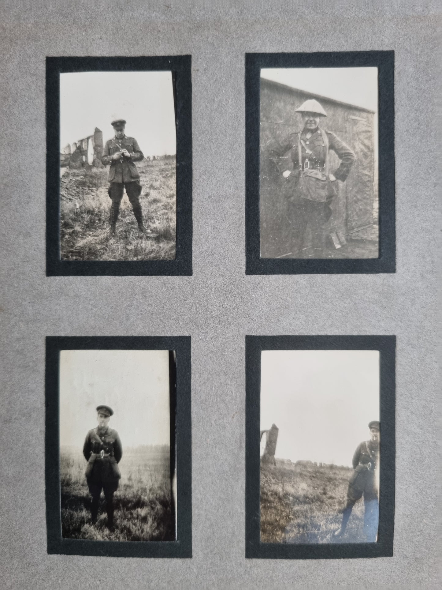 Extremely Rare WW1 Sherwood Foresters 2 Private Photo Albums & Swagger Stick