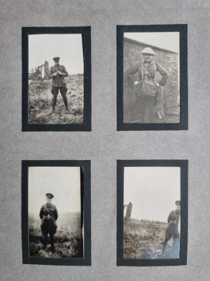 Extremely Rare WW1 Sherwood Foresters 2 Private Photo Albums & Swagger Stick