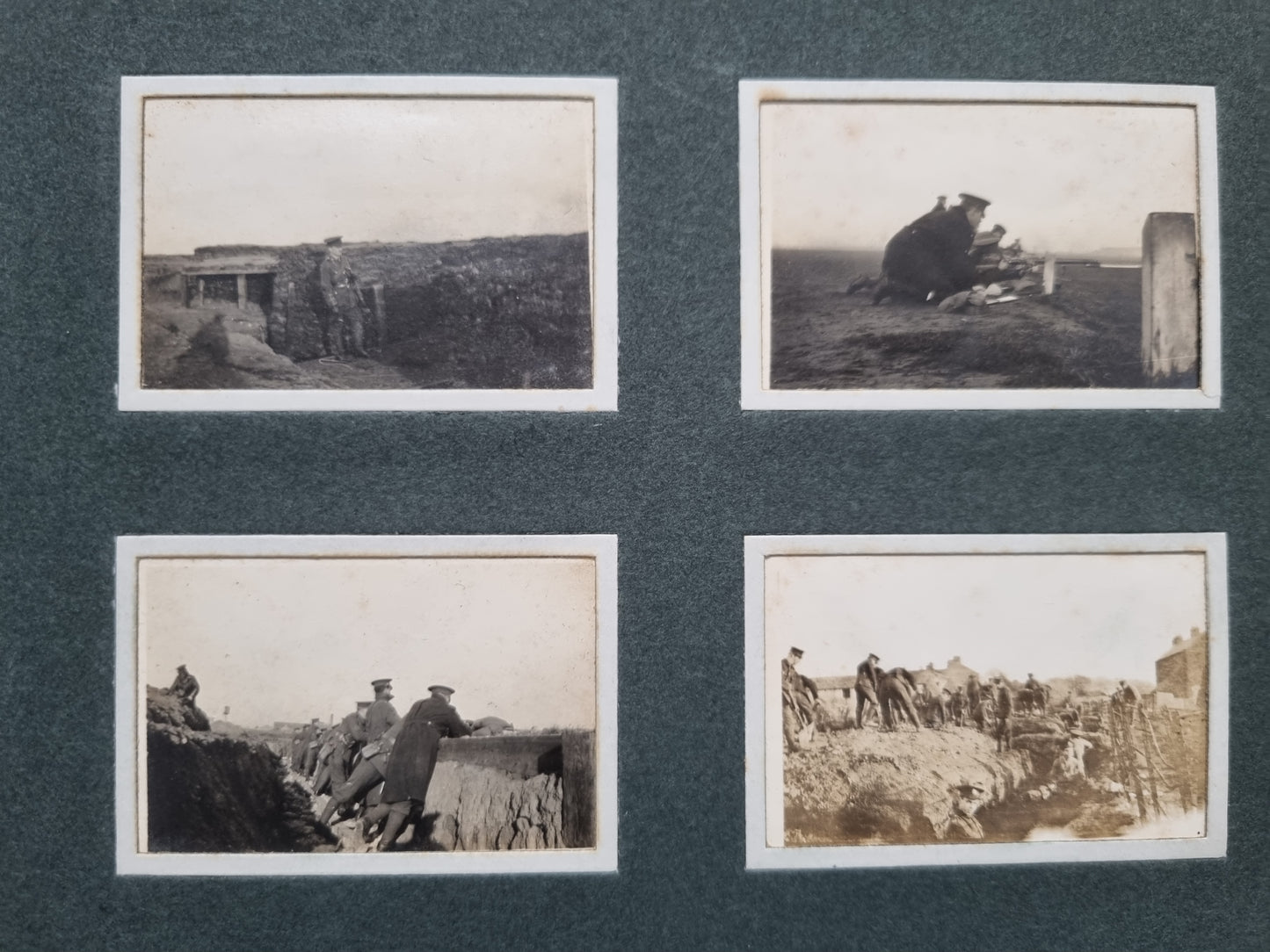 Extremely Rare WW1 Sherwood Foresters 2 Private Photo Albums & Swagger Stick