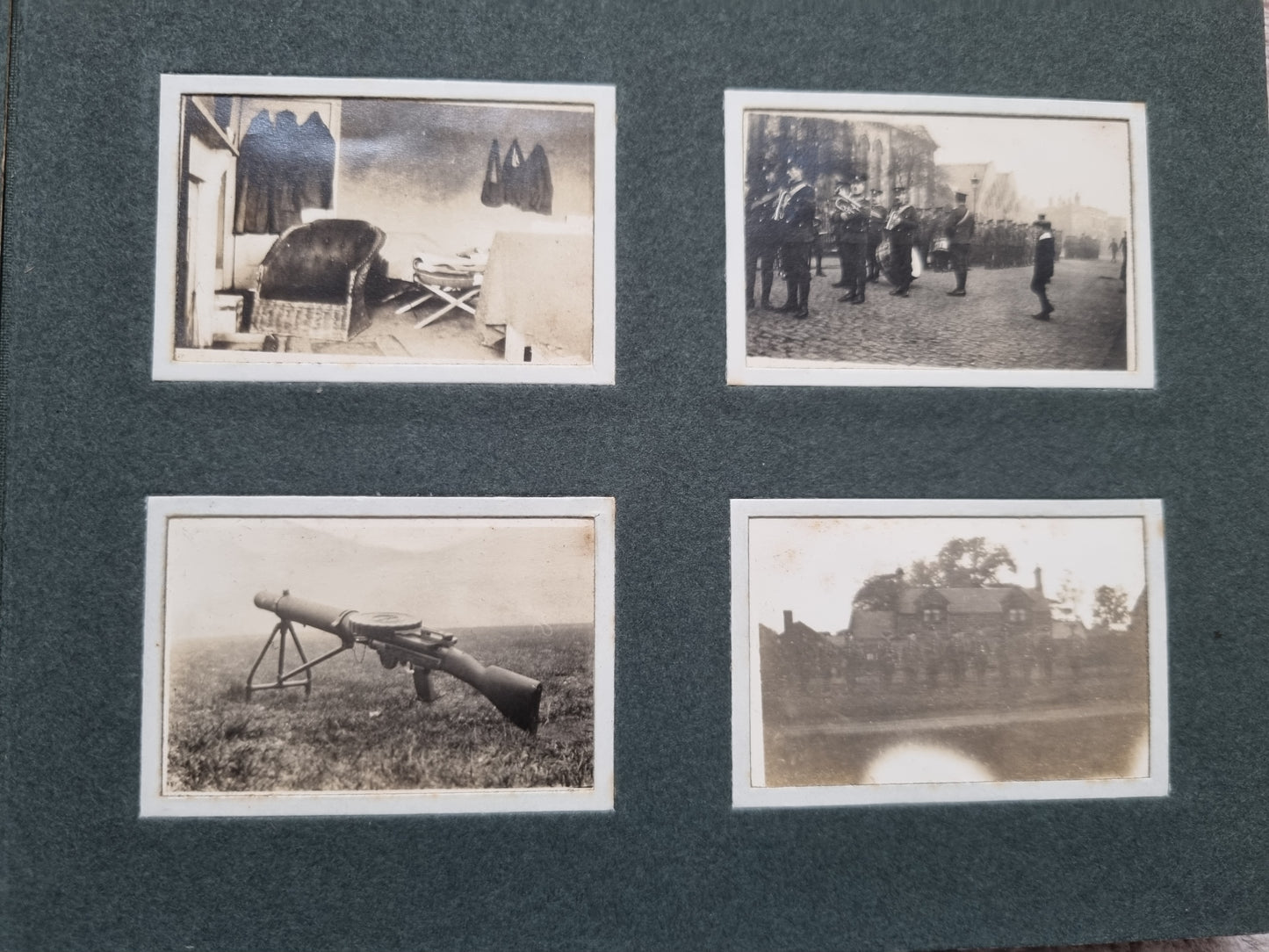 Extremely Rare WW1 Sherwood Foresters 2 Private Photo Albums & Swagger Stick