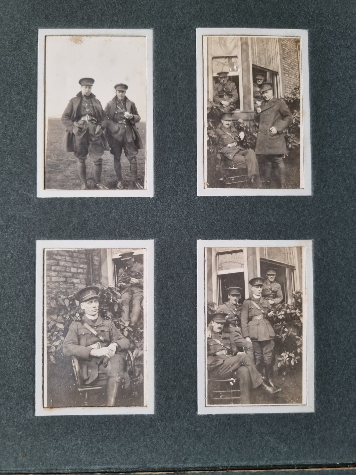 Extremely Rare WW1 Sherwood Foresters 2 Private Photo Albums & Swagger Stick