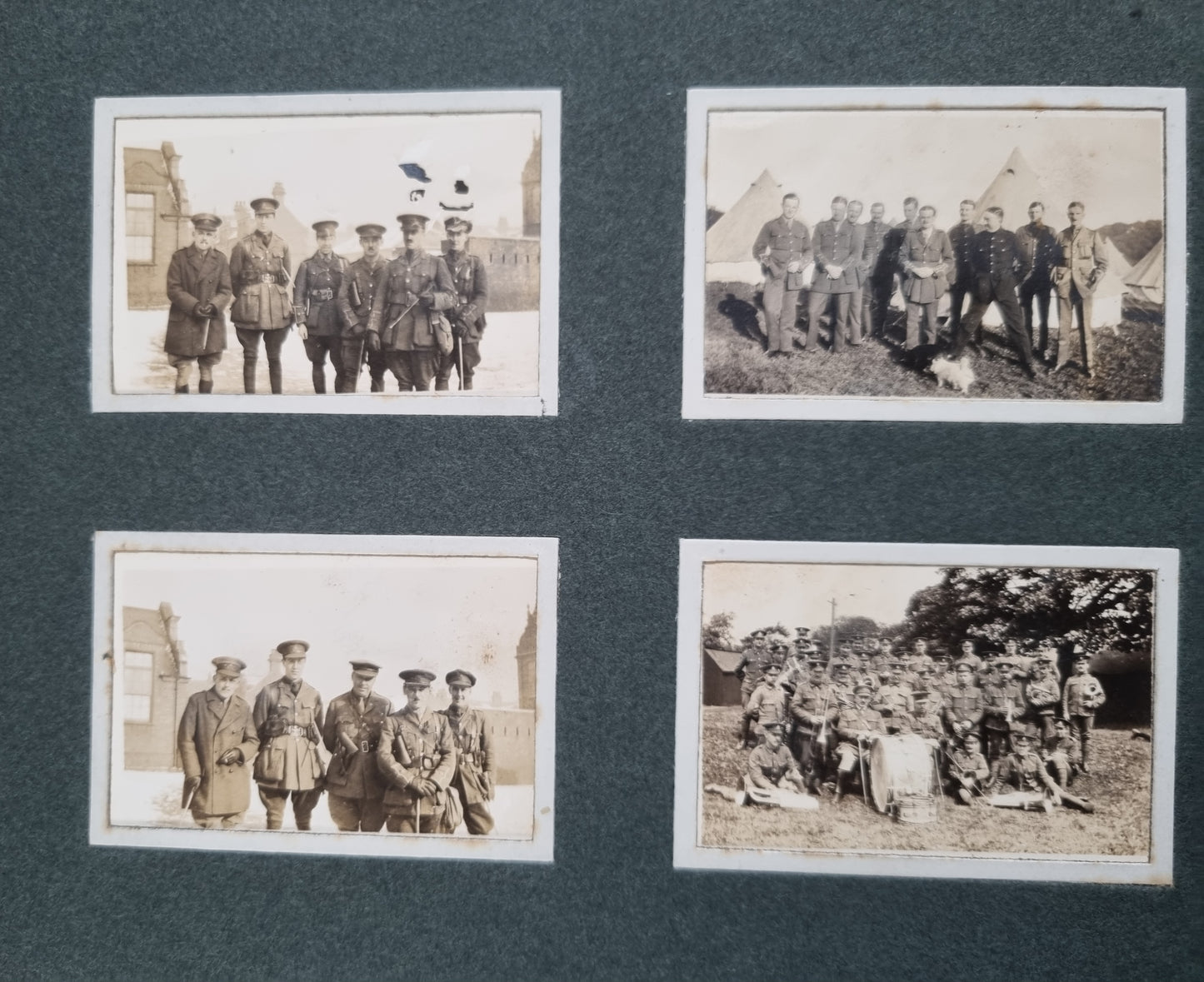 Extremely Rare WW1 Sherwood Foresters 2 Private Photo Albums & Swagger Stick