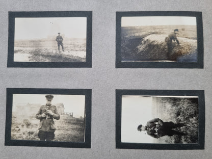 Extremely Rare WW1 Sherwood Foresters 2 Private Photo Albums & Swagger Stick