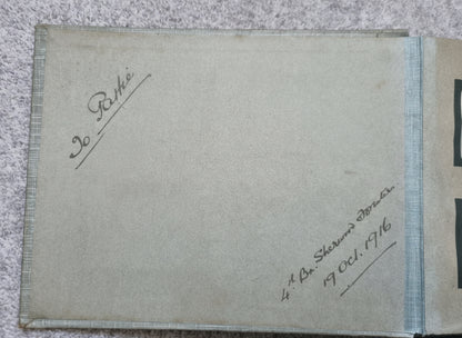 Extremely Rare WW1 Sherwood Foresters 2 Private Photo Albums & Swagger Stick