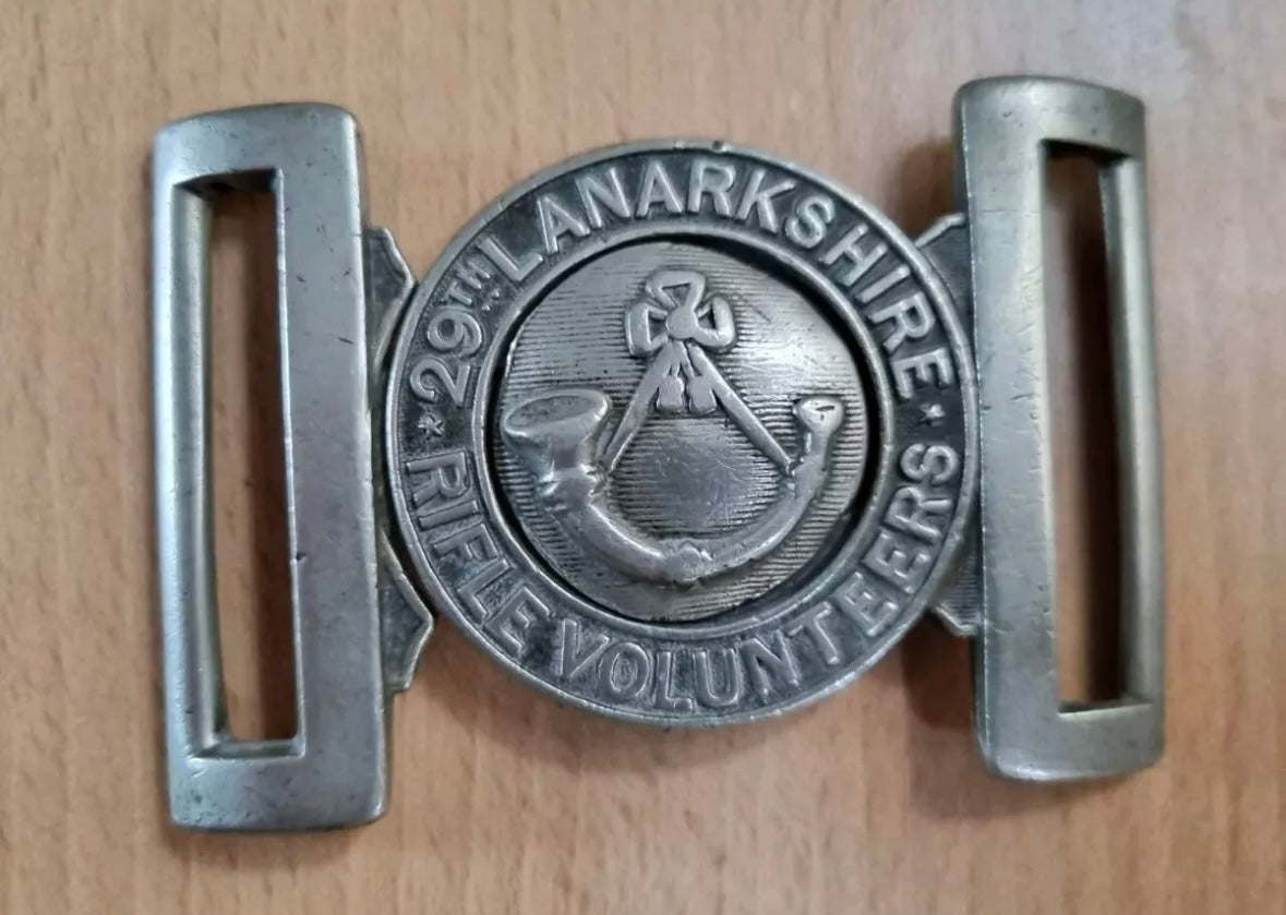 SOLD! Pre-1908 29th Lanarkshire Volunteer Rifles Belt Buckle