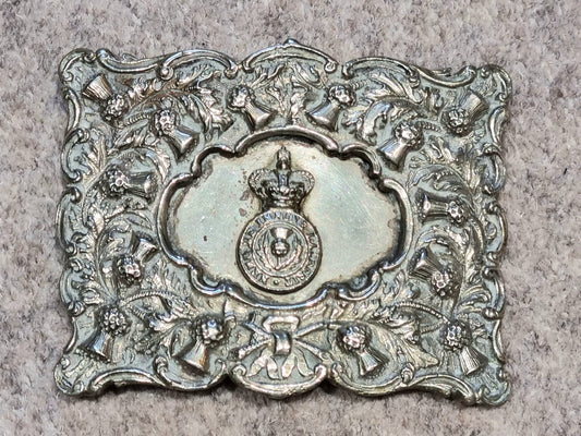 SOLD! Victorian Royal Scots Greys (2nd Dragoons) Piper’s Full Dress Belt Buckle