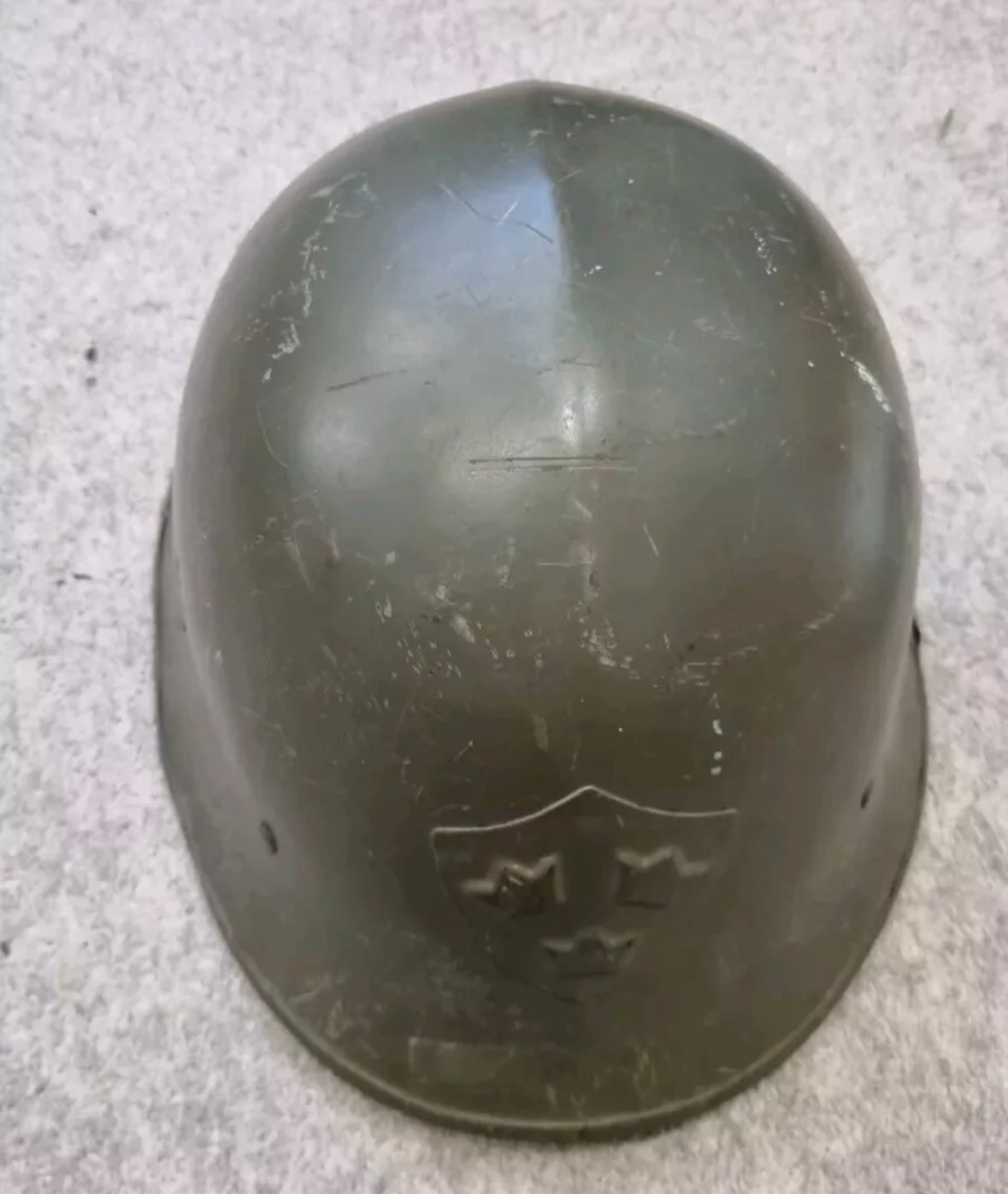 SOLD! WW2 Swedish M21 (2nd Pattern) Helmet, Named