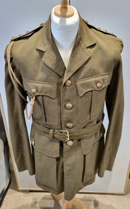 SOLD! WW2 British Army Captain’s Jacket and Sam Browne Belt, Dated 1939