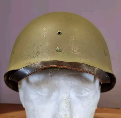 SOLD! Early WW2 US Army M1 Helmet, with Front Seam, Fixed Bails and Westinghouse Liner