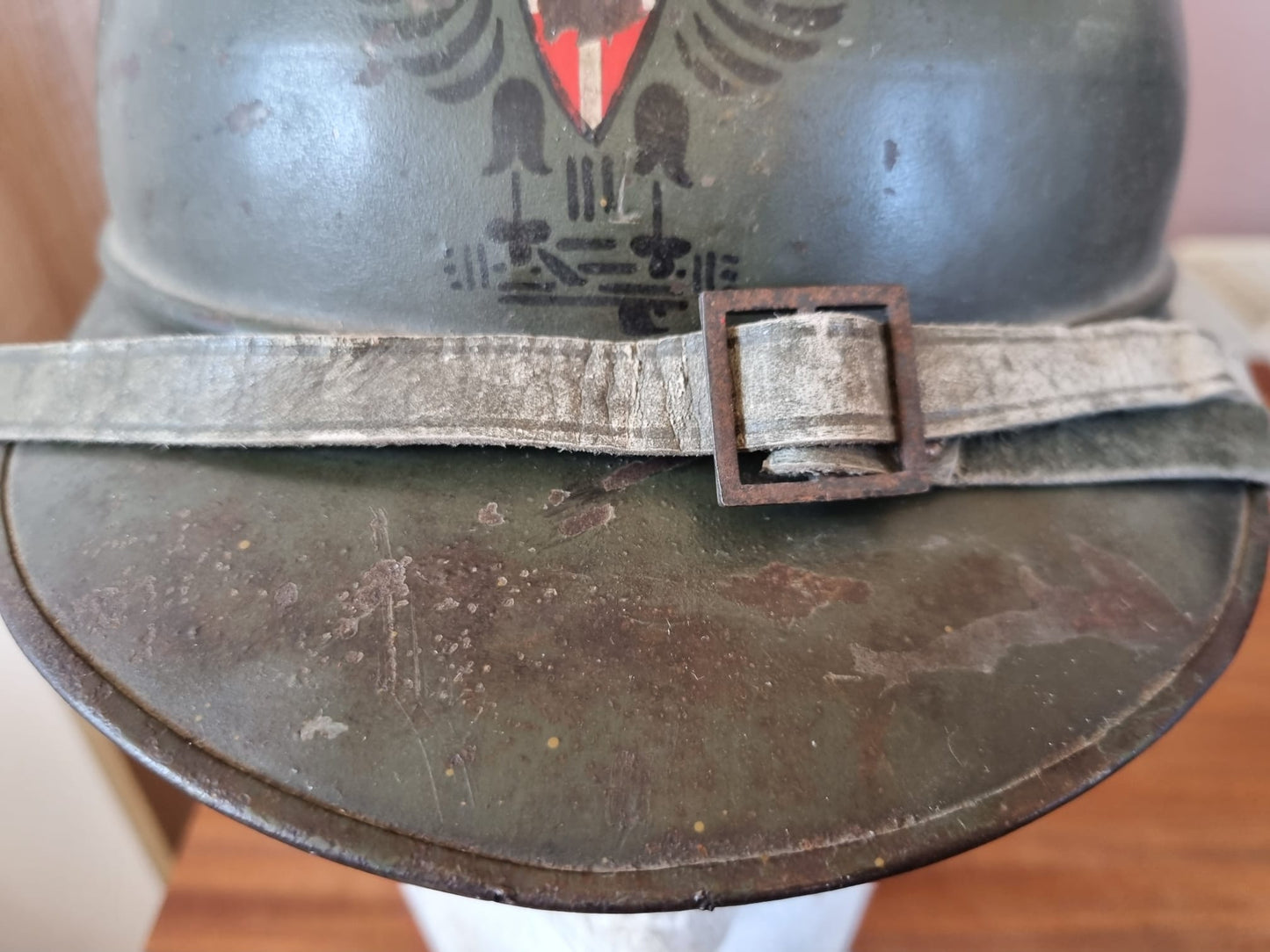 WW2 or Earlier Italian Corps of Public Security Agents M15 ‘Adrian’ Helmet