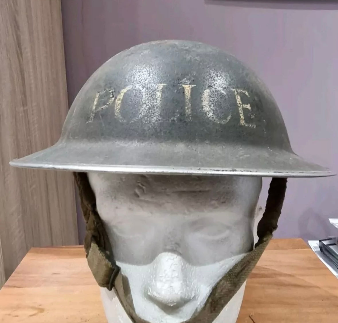 SOLD! WW2 British Police MK2 'Brodie' Helmet