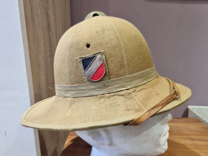 WW2 German Army Badged M35 Italian Pith Helmet (Composite)