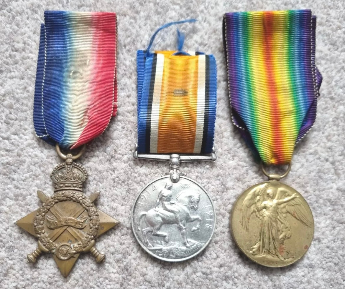 SOLD! WW1 Medal Grouping to Cornish Brothers, Richard and George Kitto- Canadian Expeditionary Force and Duke of Cornwall’s Light Infantry