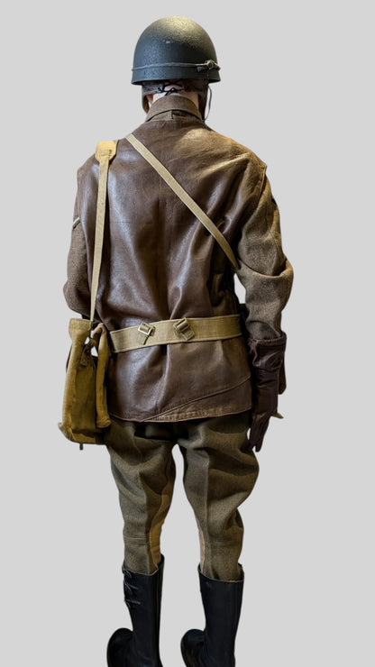 WW2 British Army Dispatch Rider Uniform Webbing Equipment Helmet Set