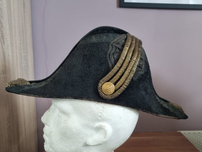 SOLD! Indian Wars (1880s) US Navy Officer's Bicorne and Belt, With Tin